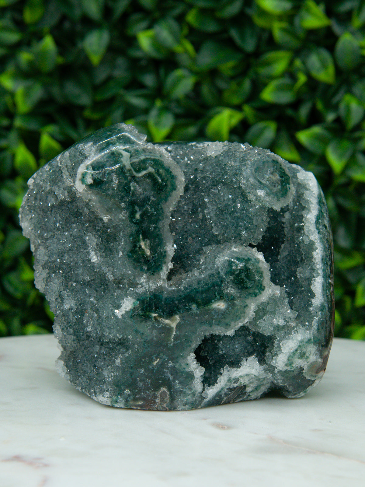 Green Rainbow Amethyst Stalactite Freeform
